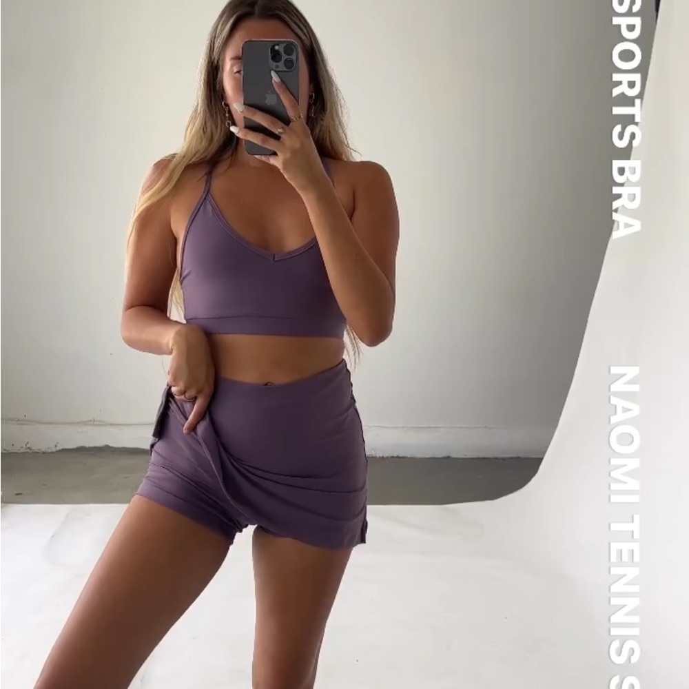 Skatie Purple Mini Tennis Skirt - Picture 2 of 15
